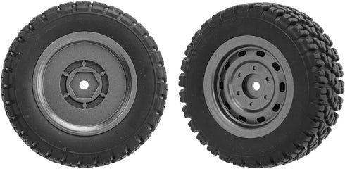 RC Off Road Tires, 2Pcs 82mm Rubber Tires for 1/16 RC Car Spare Part SCY 16103