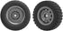 RC Off Road Tires, 2Pcs 82mm Rubber Tires for 1/16 RC Car Spare Part SCY 16103