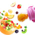 Stand-Up Teething Toys for Babies 0-12 Months, Teethers with 2 Baby Fruit Feeders and 4 Baby Teether, BPA Free