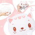 AIXINI 8 inch Cute White Cat Plush Stuffed Animal - Cylindrical Body Pillow, Super Soft Cartoon Hugging Toy