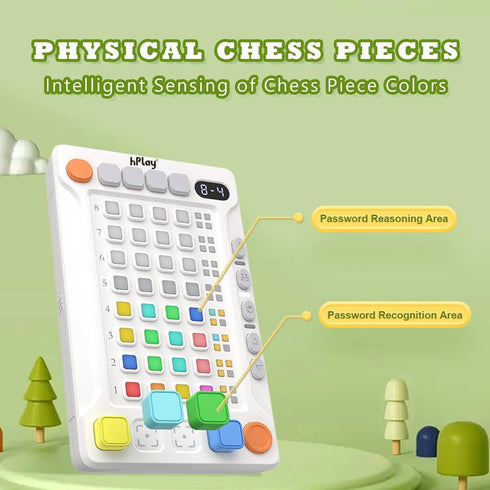 1-2 hPlay Electronic Handheld Code Breaking Game - Super Mastermind Logic Puzzle for Kids & Adults - Portable STEM