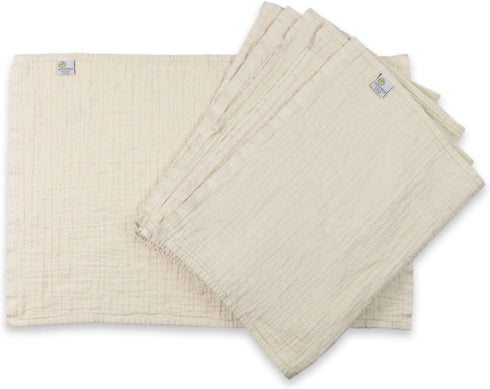 OsoCozy Organic Muslin Flat Cloth Diapers - Made of Ecologically Friendly, Soft,