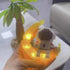 Micro Building Blocks Astronaut Model with Light, Building Toy for Kids or Adult Gifts, Spaceman on The Moon Mini Blocks