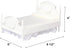 Mini Bed Set Dollhouse Furniture, 1/12 Scale Realistic Bedroom Accessories for 6 Inch Dolls