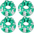 VGEBY 4pcs RC Hex Nuts, M4 Carving Hexagonal Nuts Aluminum Alloy for D3 D4 1/10 RC Car (Green)