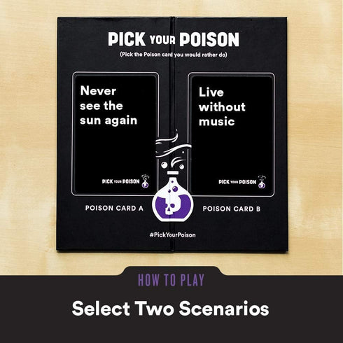 PICK YOUR POISON Party Game - FAMILY Expansion - 100 New Cards for All Ages, Fun Parties & Game Night