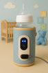 Generic Travel Baby Bottle Warmer with USB Digital Display, Adjustable Heating, Insulated Portable Sleeve for Warming