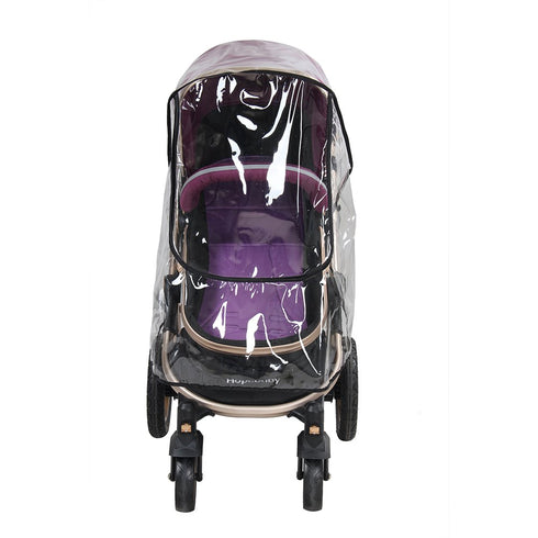 Waterproof Stroller Rain Cover, Transparent Pram Rain Cover, Foldable for Baby Stroller