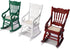 1:12 Dollhouse Miniature Rocking Chair Scale Wooden Furniture Accessories Tiny Mini House Home Outdoor Decoration Model