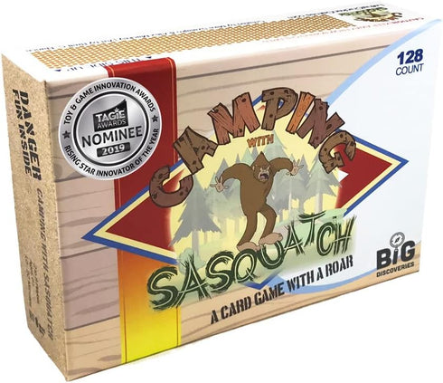 Camping with Sasquatch by Big Discoveries - A 128-Count Family Card Game with a Roar! Fun for Kids, Teens, Adults