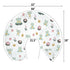 Cute Frogs Family Baby Nursing Pillow Covers for Boy Girl Green Frogs Butterflies Lilies Pond Nursery Pillow Slipcover