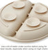 PandaEar Silicone Baby Feeding Set, 2 Pack Suction Plate and Tiny Cup with 2 Spoons & 2 Forks for Baby Led Weaning