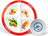Health Beet MyPlate Portion Control Plate with Dairy Bowl - 4 Divided Sections for Healthy Eating - Set of 1