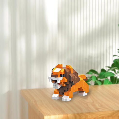 Kids Adult Animal Micro Building Blocks Set KLJM-10 (Lion, 203PCS) for Home and Office Decoration