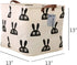Square Storage Bins Canvas Collapsible Storage Basket with Handles - Organizer for Nursery, Kid's Toys & Laundry, Gift
