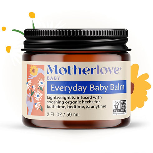 Motherlove Everyday Baby Balm, Plant-Based, All-Natural Baby Essential for Newborns, 2oz, Moisturizing Herbal Salve