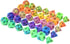 Double Color Glow in The Dark Dice Set, 35 Pieces Polyhedral Dice for RPG DND MTG Games with Black Velvet Pouch