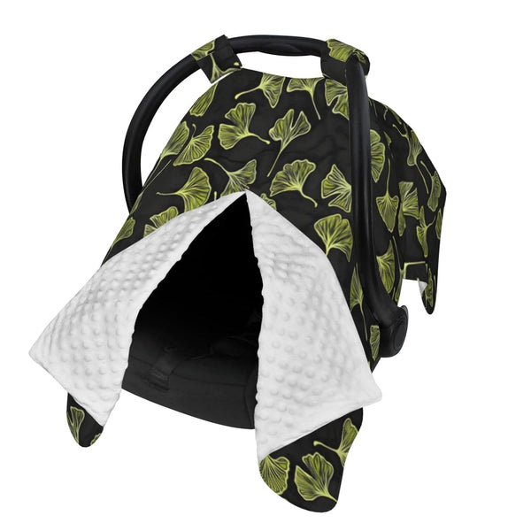 Zhbvncp Ginkgo Leaves Baby Car Seat Cover & Breastfeeding Nursing Cover - Breathable