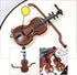LUOZZY 40 Pcs Miniature Violin Model - Tiny Violin Musical Instrument for Dollhouse Mini Furniture Decoration