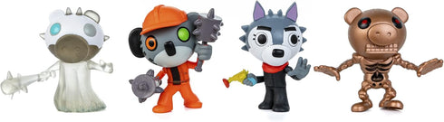 PIGGY Collectible Figure Pack with DLC - Includes Four 3” Characters from Series 2