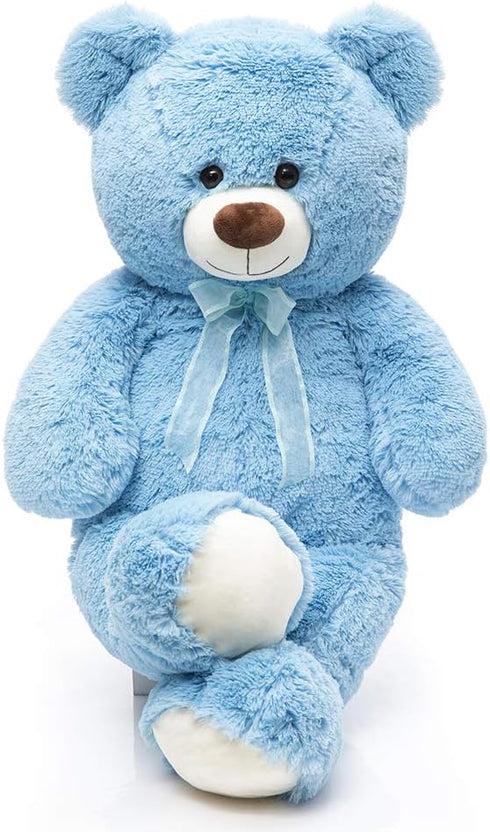36 Inch Big Teddy Bear, Cute Giant Stuffed Animal Plush Bear for Kids and Girlfriend, Blue
