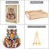Wooden Puzzles for Adults, Tiger Family (L-270pcs) Unique Shaped Animal Wood Puzzles for Kids