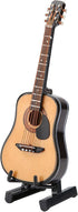 Miniature Guitar Model, Wooden Dollhouse Guitar with Stand and Case, Musical Instrument Home Decor (10CM)