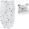 Yummy Baby, Swaddle with Hat, 0-3 Month, Easy to Use, Infant Sleep Sack Wrap, 100% Cotton