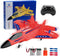 ANTSIR F22 RC Airplane, 2.4GHz Remote Control Jet with Gyro Stabilizer, LED