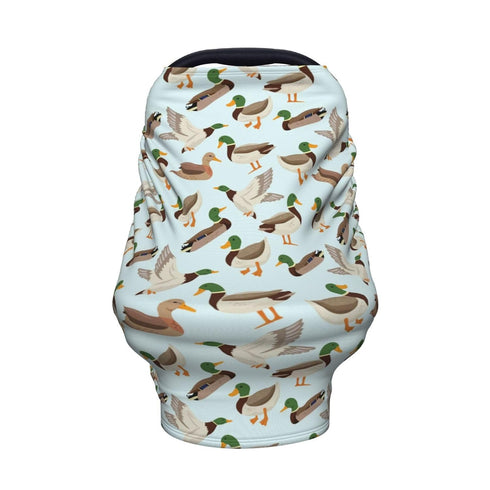 Sozzjile Cute Mallard Duck Baby Stuff Car Seat Covers Baby Multi-Use Car Seat Canopy Carrier Cover, Breathable