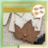 Kisangel Toddler Toys, 4pcs Wooden Leaf Shape Puzzle, Educational Learning STEM Toys for Birthday