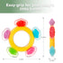 Haakaa Silicone Ferris Wheel Teether, Freezer Teething Toy for Babies 3-6 Months, BPA Free, 1 Pack