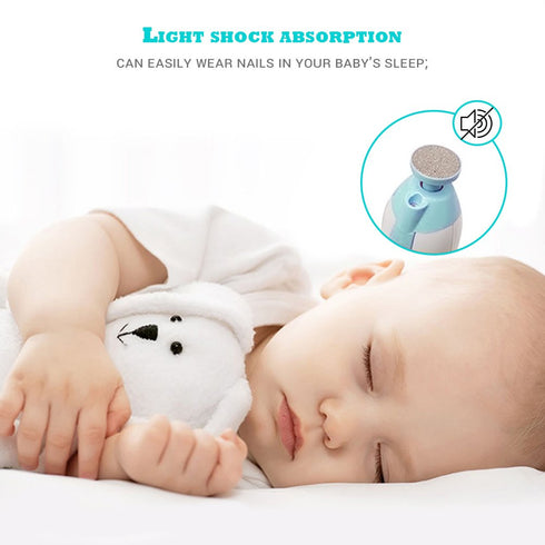 Yeaphy Trimmer Set Set Baby Nail File Electric,Safe Nail Nail Clipper Tools Manicure for Newborn Infant Toddler Kids