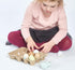 6 3+ Tender Leaf Toys - Wooden Eggs - Pieces Pretend Food Play Solid-Wood Eggs with Carton Box, Realistic Easter Egg
