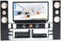 E-TING Miniature Dollhouse Furniture Accessories Playset for 11.5-12 inches Dolls (Hi-Fi TV