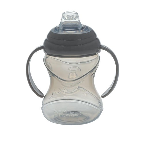 (2-Pack) 10 Oz 4+ Nuby Clik-It No-Spill Soft Spout Training Sippy Cup with Handles - - Months - Neutral