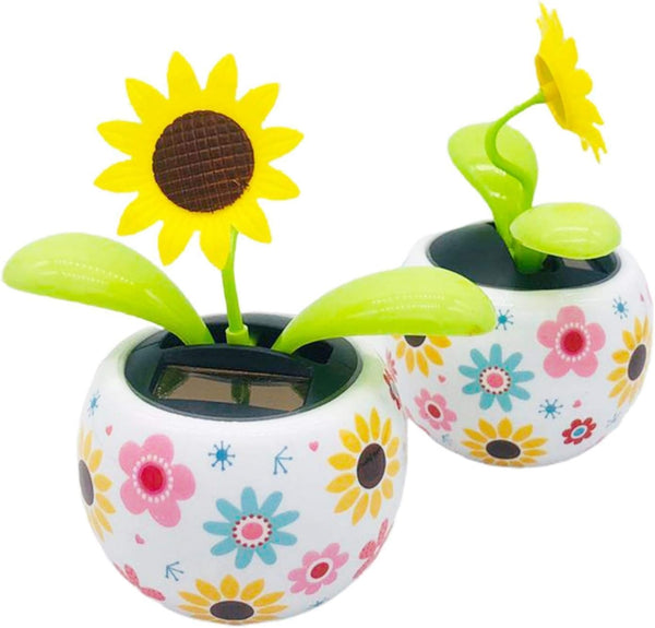 Solar Dancing Flowers - Cute Solar Powered Dancing Sunflower Toy, Swinging Flower Decor for Home, Car, Mother’s Day Gift