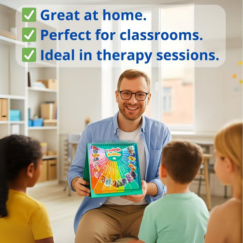 Emotion Flipbook for Kids: Manage Your Feelings Better with Feelings Builder - Great for Home, School & Therapy