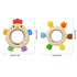 2 Pack 0-3 3 6-12 Sensory Toys for Babies, Baby Teething Rings Toys for Months Baby Rattle Teether Silicone Teether