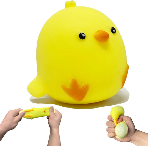 AiSiXin Chicken Stress Balls Squishy Toys for Kids Party Favors, Dough Ball, Squeeze