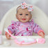18 inch 3+ SCOM Baby Doll Girl, Realistic Soft Body Baby Doll Real Life Cute Baby with Accessories for Year Old Gifts