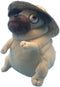 Hilarious Pug Stuffed Animal with Straw Hat - 6" Funny Ugly Cute Pug Plush Toy, Weirdo Gift for Kids and Adults