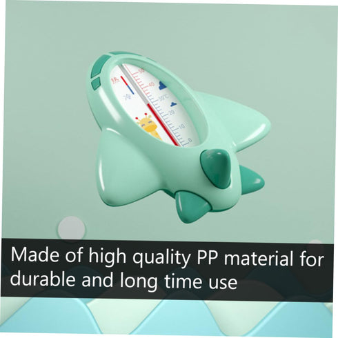Bath Thermometer in Cartoon Plane Shape Floating Water Temperature Gauge for Safety Bath Quick Accurate Measurement
