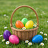AquaHood 7 Inch 12 Pack Easter Eggs Decorations Plastic Large: Jumbo Fillable Colorful Bright Easter Egg Hunt Empty