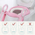 KATARUS Potty Training Toilet Seat with Step Stool Ladder for Kid and Baby, Adjustable Toddler Toilet Training Seat