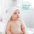 37.5 37.5 Inch HIPHOP PANDA Hooded Towel - Rayon Made from Bamboo, Bath Towel with Bear Ears for Newborn, Babie