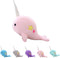 Cute Pink Narwhal Stuffed Animal Plush Toy, Adorable Soft Whale Plushies for Babies, Kids, Toddlers