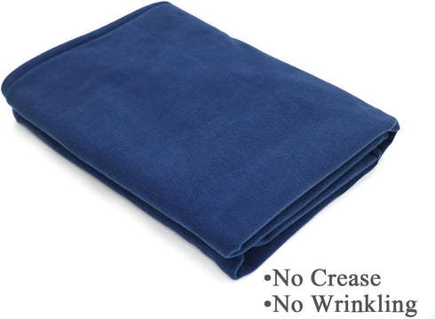 Card Table Cover, Mahjong Table Cover - Machine Washable Felt Game Tablecloth for Poker, Mahjong, Bridge (Blue)
