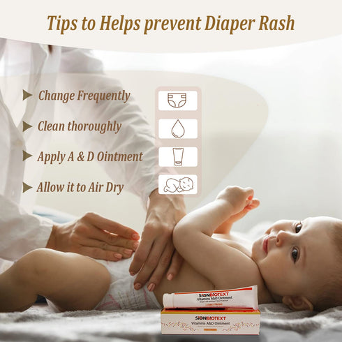(1 4oz) A and D Ointment by Sion Biotext Baby Diaper Rash Vitamin A + D Cream for Dry Skin, Cuts, Burns Soothing Baby