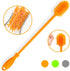 Silicone Bottle Cleaner with Long Handle, 12.5" Water Bottle Cleaning Brush for Baby Bottles, Hydro Flask, Sports